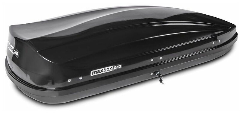 Бокс на крышу MaxBox Pro 460л черный глянец175х84х42 усилители дна двусторонний а: MBP-460-BG-1
