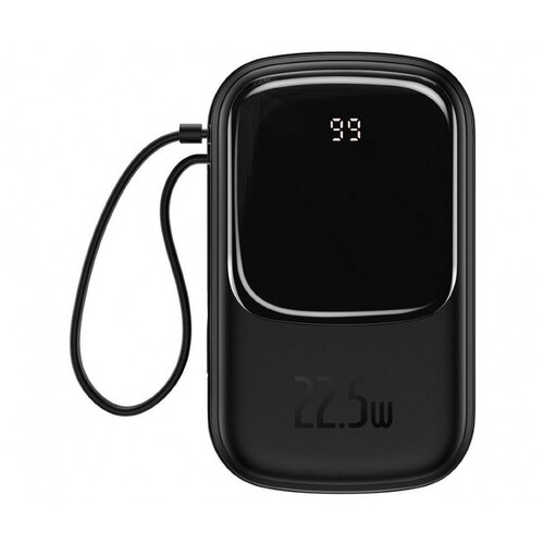 Внешний аккумулятор Baseus Qpow Digital Display Quick Charging Power Bank 20000mAh 225W With Type-C Cable Black PPQD-I01 410500₽