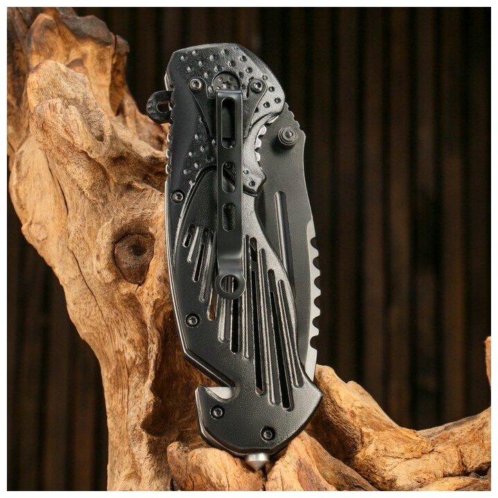 Нож складной Stinger , 84 мм (чёрный), рукоять: сталь (чёрный)