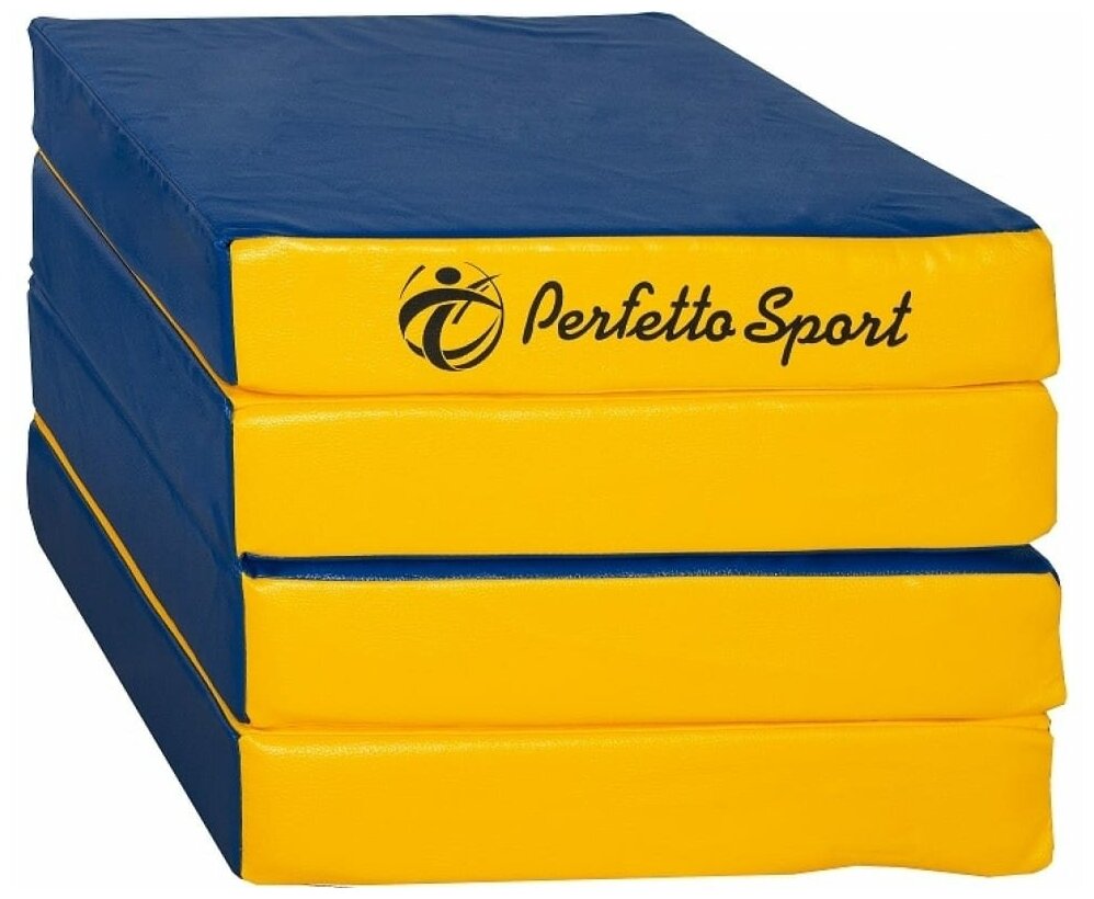 Мат гимнастический Perfetto Sport № 11, blue-yellow