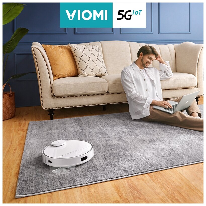 Робот-пылесос Viomi Robot Vacuum V3 Max White (628354) - фото №3