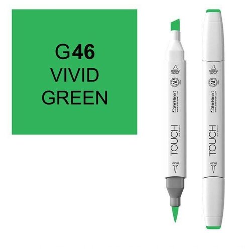 ShinHan Korea Маркер Touch Brush 046 яркий зеленый G46