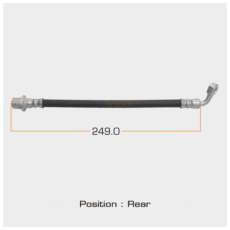 Шланг тормозной MASUMA T- /rear/ Land Cruiser Prado ##J9#  Land Cruiser ##J10# RH MASUMA BH-095