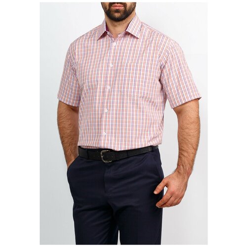 Рубашка Casino, размер 174-184/39, розовый рубашка t lab повседневный стиль прямой силуэт длинный рукав размер 46 розовый