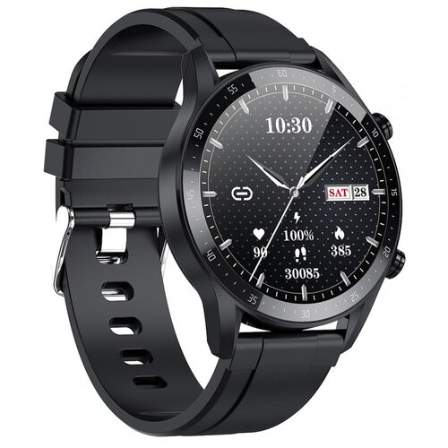 Умные часы KING WEAR LW08 черные для мужчин черный ремешок 549000₽