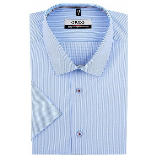 фото Рубашка greg, размер 174-184/39, голубой
