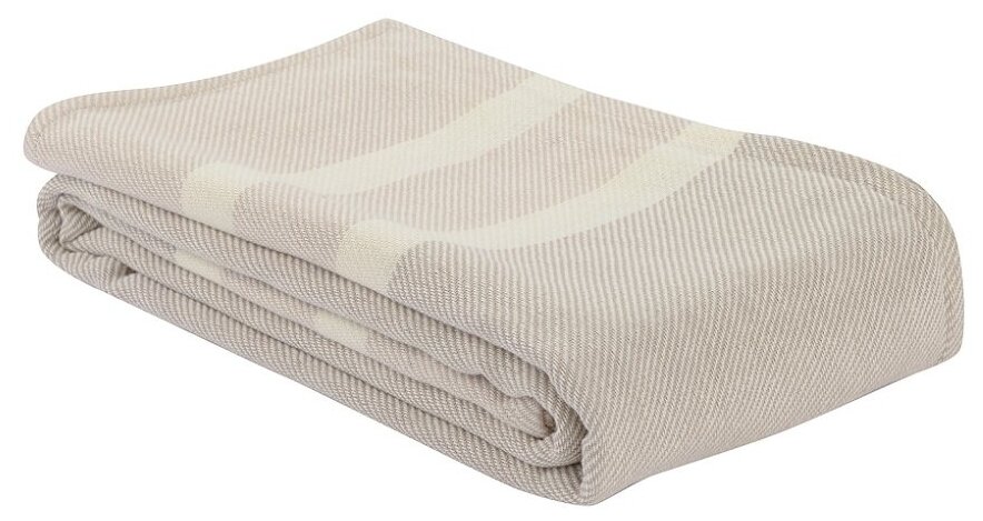 Покрывало базовое бежевого цвета из коллекции Ethnic 180х250 см Tkano TK21-BS0005