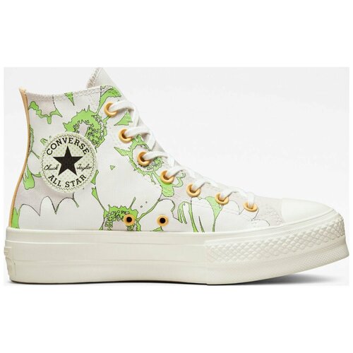 Кеды женские Converse Chuck Taylor All Star Lift A00652 высокие зеленые (36)