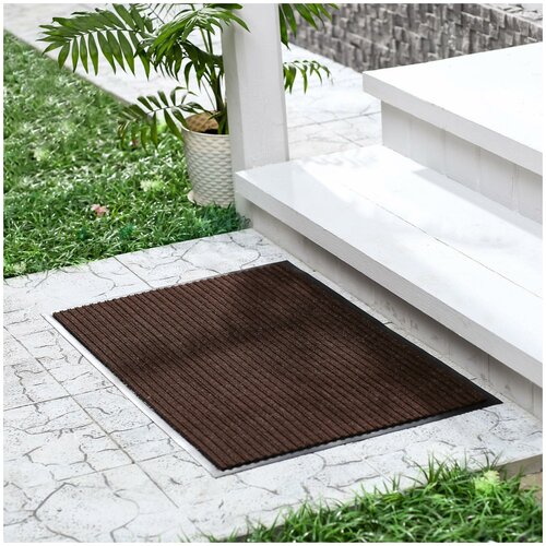 Коврик придверный влаговпитывающий, 2-х полосный иглопробивной, 