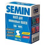 Semin Sem Vinyl Клей для виниловых обоев на флизелиновой основе, клей обойный сухой, Франция, 300 гр - изображение