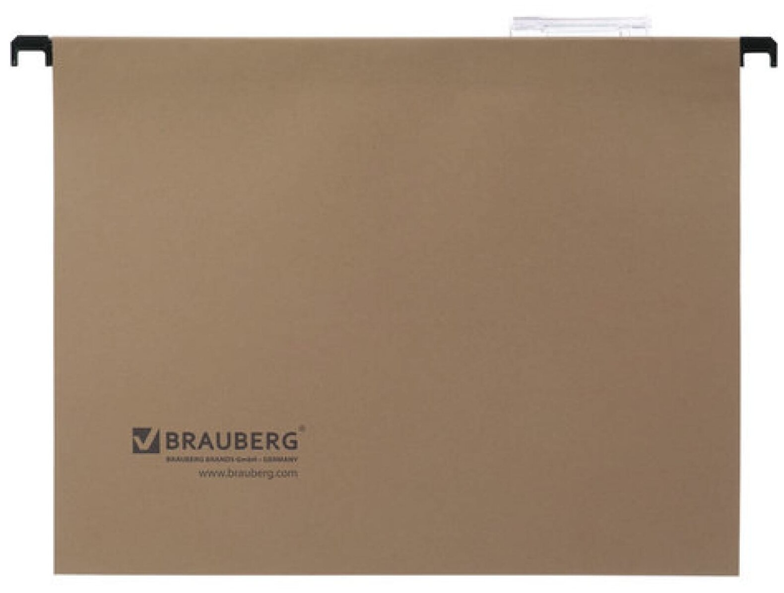 BRAUBERG подвесные папки А4, картон, 10 штук, коричневый - фото №2