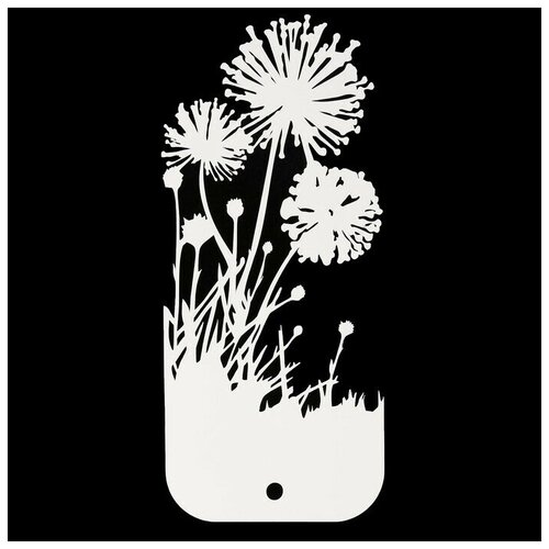 Трафарет для творчества 10х22 см Цветочно-растительная Пластик 772₽