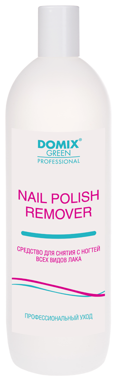 Domix Green Professional Nail Polish Remover With Aceton Средство для снятия всех видов лака с ацетоном 1000 мл