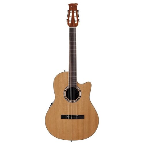 APPLAUSE AB24CII-CED Balladeer Mid Cutaway Nylon Natural Satin