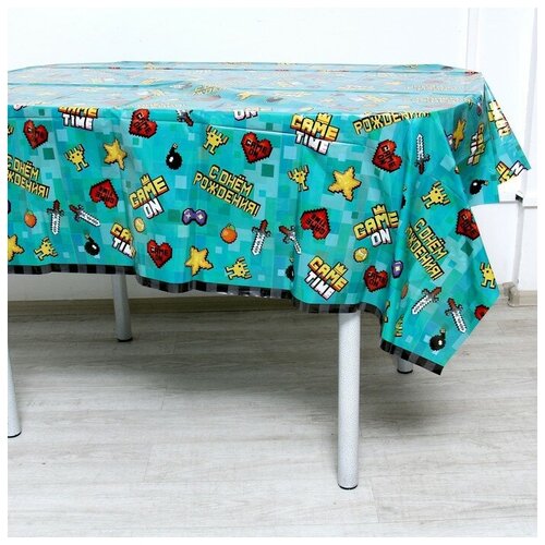 Скатерть Game Time пиксели 120180 см 334₽