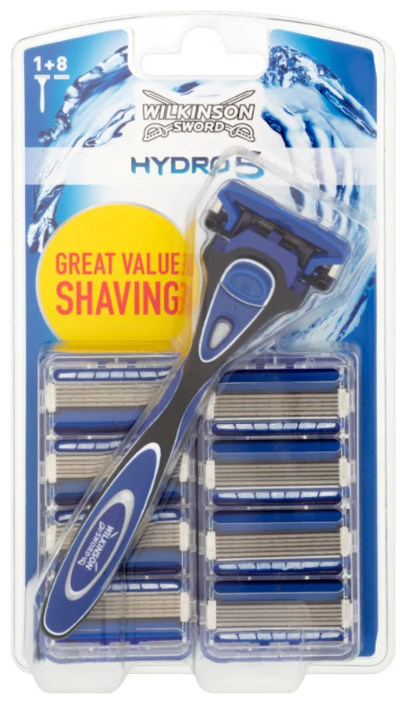 Бритва Wilkinson Sword Hydro5 Бритва с 1 кассетой + 8 сменных кассет