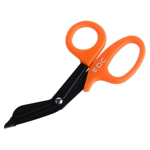 Ножницы EDC (тактические изогнутые тупоконечные) медицинские изогнутые ножницы edc gear с карабином оранжевые