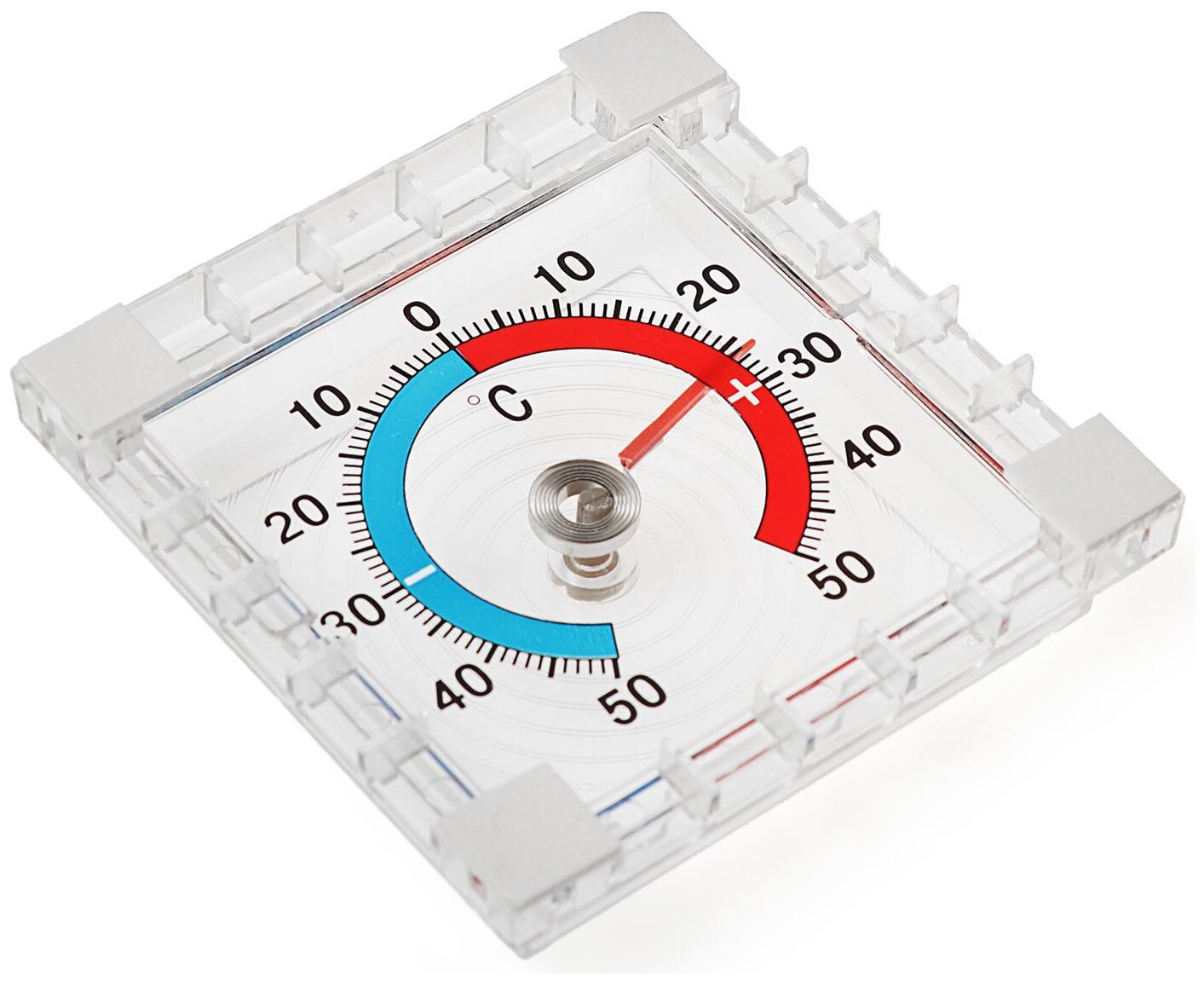 Термометр уличный Luazon механический, квадратный, 8х8 см
