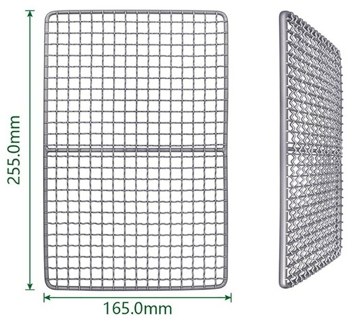 Решётка гриль титановая - фотография № 2