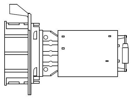 Резистор электровентилятора отопителя для автомобилей Mercedes-Benz Sprinter Classic (909) (13-) LFR 1509 LUZAR