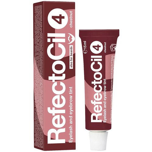 RefectoCil Краска для ресниц и бровей, 15 мл, 4, chestnut, 15 мл, 15 г, 1 уп. refectocil краска для ресниц и бровей 15 мл 3 1 light brown 15 мл 15 г 1 уп