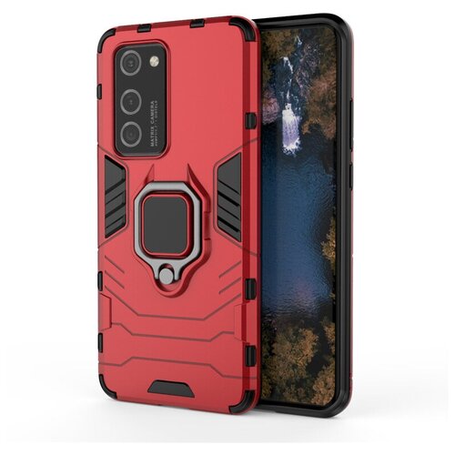фото Чехол-бампер mypads для huawei p40 pro противоударный усиленный ударопрочный красный