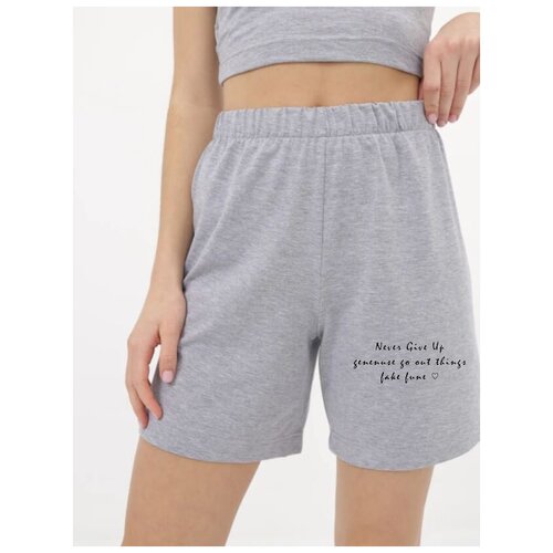 фото Шорты женские с карманами dream, серые, 44 размер los angeles