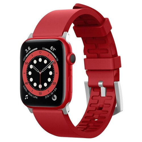 Elago для Apple Watch 42/44/45 mm ремешок Sport Rubber strap Red