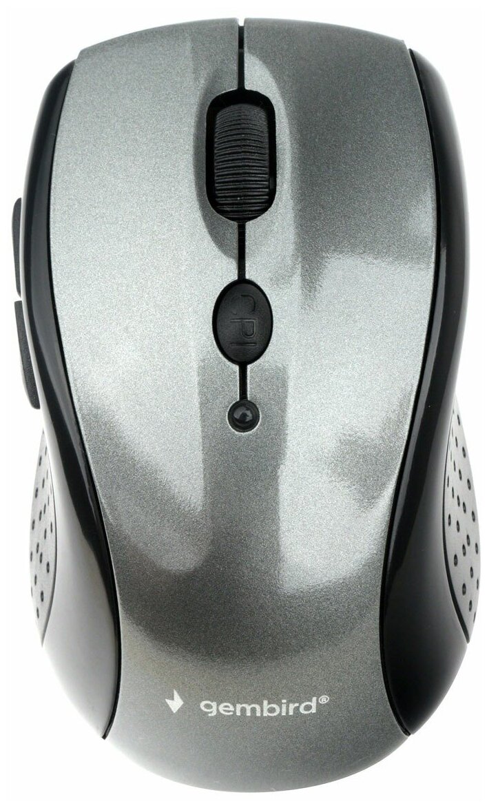 Мышь беспроводная Gembird MUSW-43024 ГГц серый глянец 6 кнопок 1600DPI