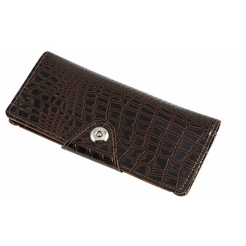 фото Кошелек женский из натуральной кожи, маленький бумажник для денег, портмоне на каждый день коричневый cro-x-67-112 нет бренда