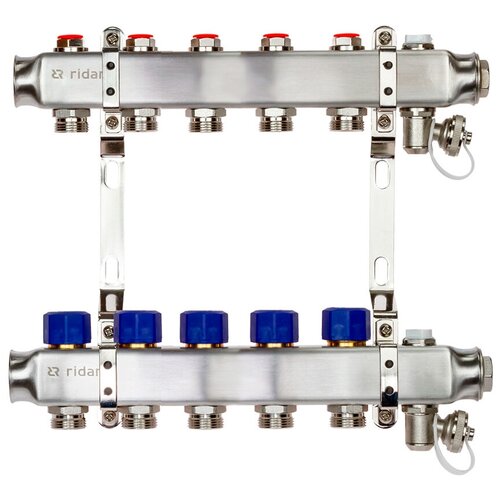 Комплект коллекторов Ридан SSM-5R set с кронштейнами, 5 контуров