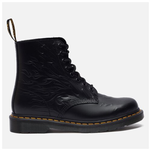 фото Ботинки dr. martens 1460 flames 8 eye чёрный , размер 37 eu