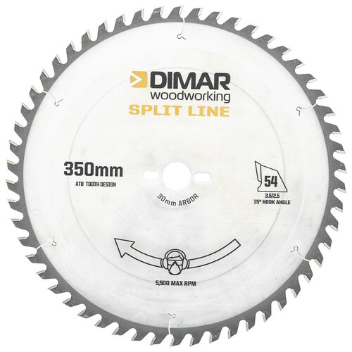 Диск пильный Dimar (Димар) SPline 90102816 универсальный рез D350x30x3,5 Z54