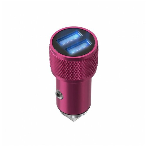 Зарядное устройство UCC-4-2-02-20 WIIIX, 2 USB-порта(2,4 A + 2,4 A), розовый