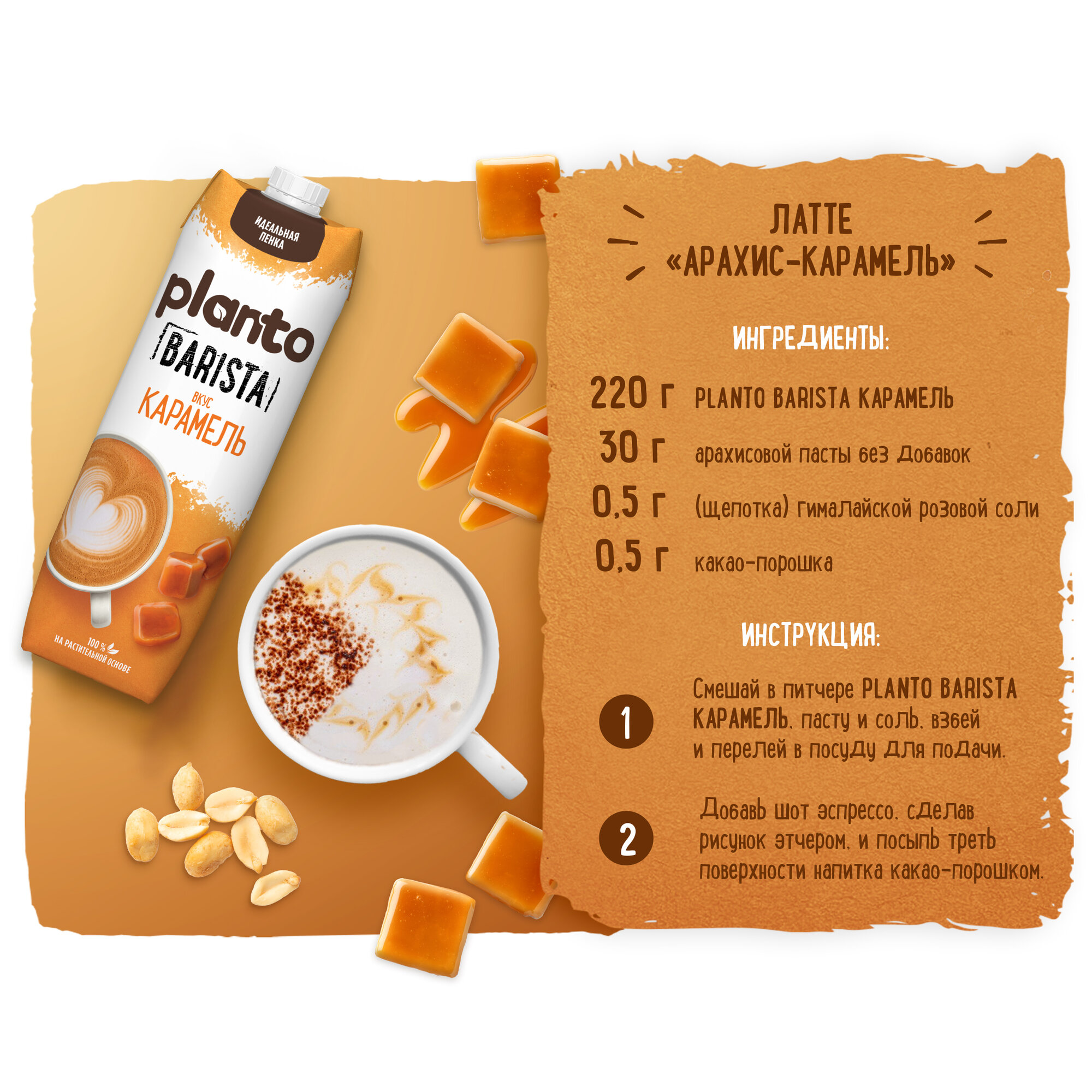 Планто Напиток соевый с минд. со вкусом карам. ульт. обог. кал.1лPASQ ГК12 — фото 1