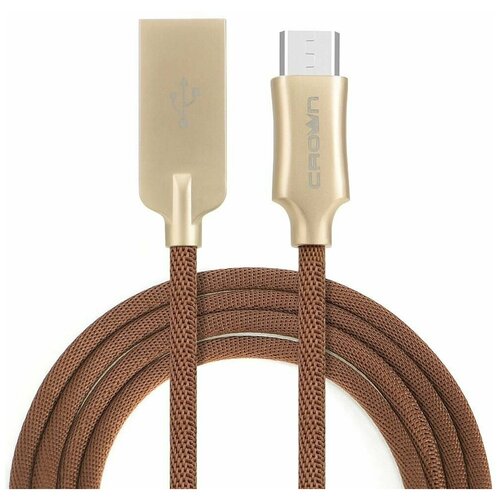 Кабель Crown USB - microUSB Cmcu-3132m brown Cmcu-3132m brown .