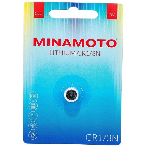 Батарейка Minamoto CR1/3N 3V 10403399 new 4pcs 3v cr1 3n cr 1 3n lithium battery cell 170mah m6 m7 dl 1 3n cr13n dry primary batteries battery