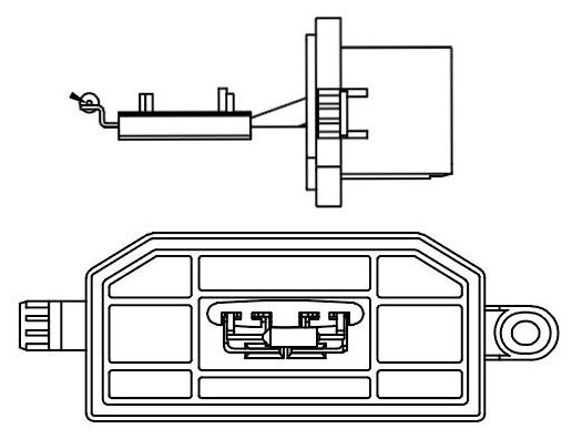Резистор электровентилятора отопителя для автомобилей Ford Focus III (11-)/Transit (13-) LFR 1014 LUZAR
