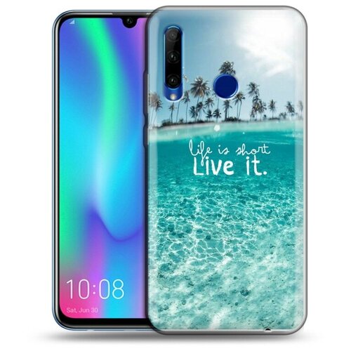 Дизайнерский силиконовый чехол для Huawei Honor 10i/20е Пляж