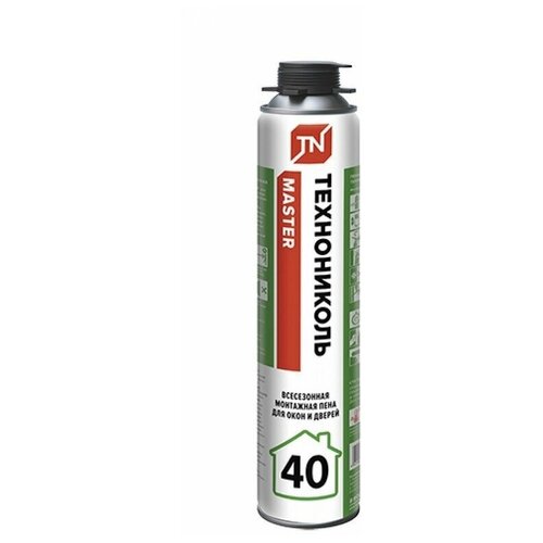 Пена монтажная бытовая технониколь 40 MASTER всесезонная 540гр40л 480₽