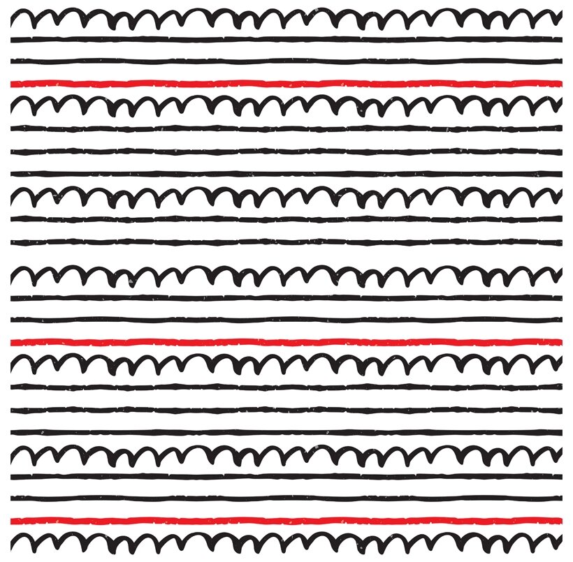 Бумага упаковочная MESHU Spirals and lines 100 х 70 см