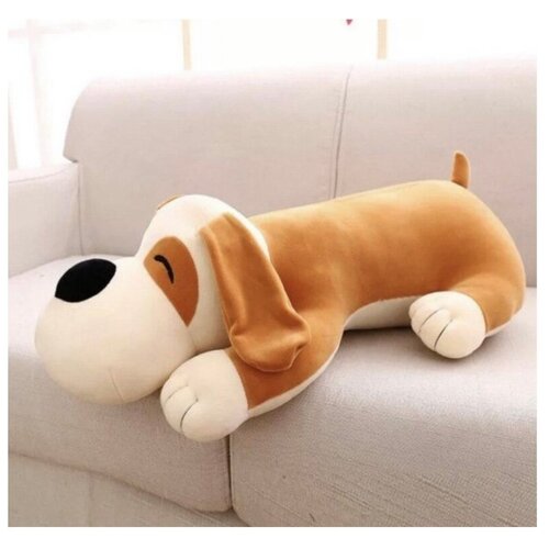 Игрушка - плед Собака 3 в 1, игрушка - подушка Коричневая