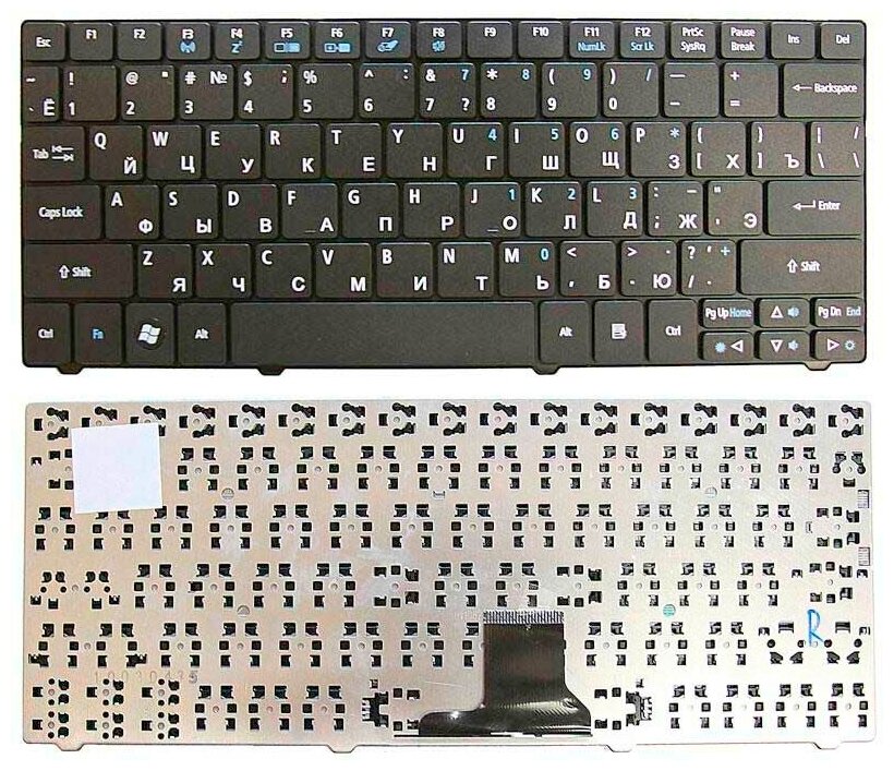 Клавиатура для ноутбука Acer Aspire 1830T 1825 1810T Acer Aspire One 721 722 черная 900₽