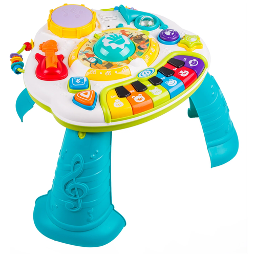 фото Игровой столик развивающий детский музыкальный съемный, пианино, микрофон bluetooth usb miexpo