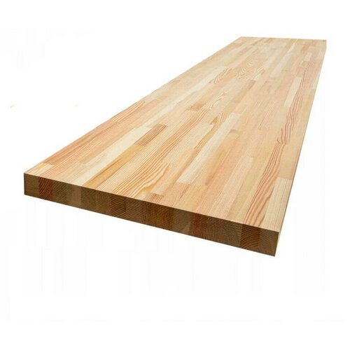 Столешница для кухни / для стола, клеевая из массива дерева Лиственница 1700х600x40мм сращенная (паркетная склейка)