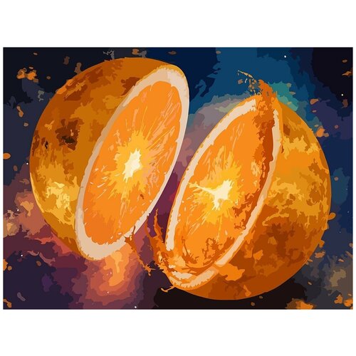 Картина по номерам на холсте космос космический фрукт апельсин - 6831 Г 30x40 картина по номерам на холсте космос космический фрукт апельсин 6831 г 30x40