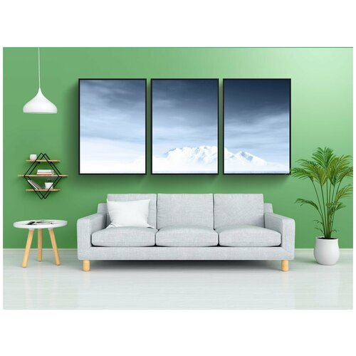 фото Набор модулных постеров для интерьера "пейзаж, море, ночное небо" 60x90 см. в тубусе, без рамки lotsprints