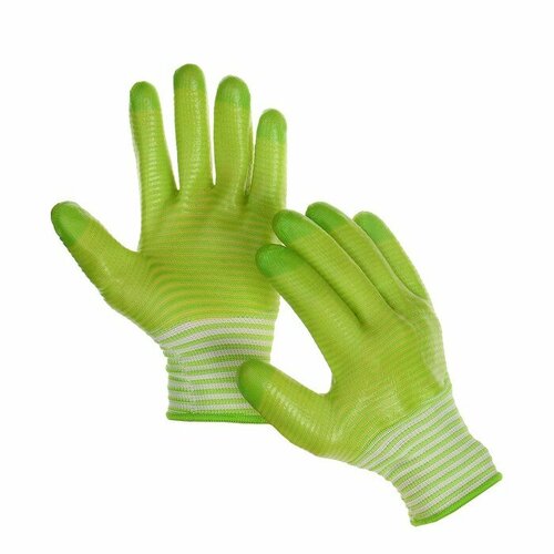 Перчатки нейлоновые, с ПВХ пропиткой, размер 9, Greengo перчатки нейлоновые с пвх пропиткой размер 9 greengo