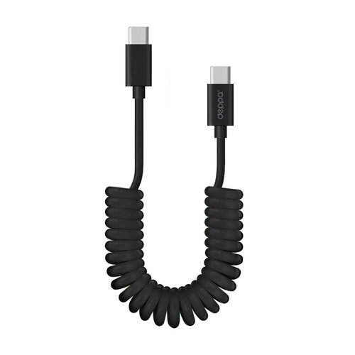 Дата-кабель USB-C - USB-C, 3A, витой, 1.5м, черный, крафт, Deppa 72327-OZ дата кабель usb c usb c 3a витой 1 5м черный deppa 72327