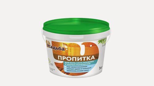 Изображение товара Пропитка для бань, саун, влажных помещений У-409 Усадьба 3 кг